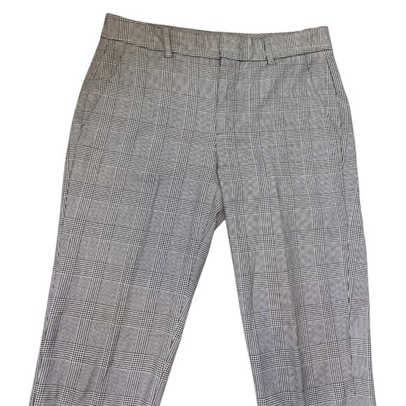 Zara Grey Plaid High Low Hem Dress Trouser Pants Size 4 Office Careerwear Work - Picture 3 of 7